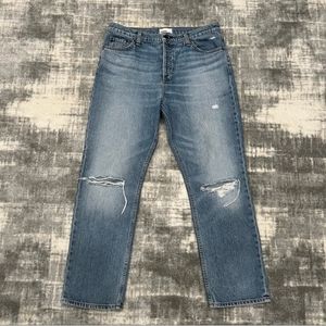 Askk NY ripped straight leg jeans